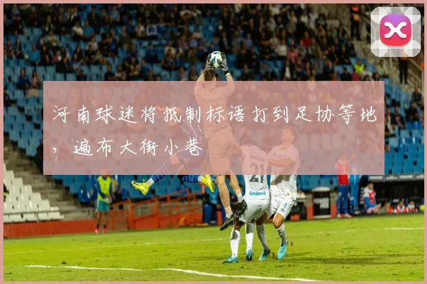河南球迷将抵制标语打到足协等地，遍布大街小巷