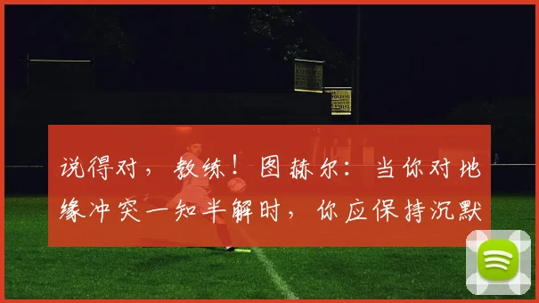 说得对，教练！图赫尔：当你对地缘冲突一知半解时，你应保持沉默